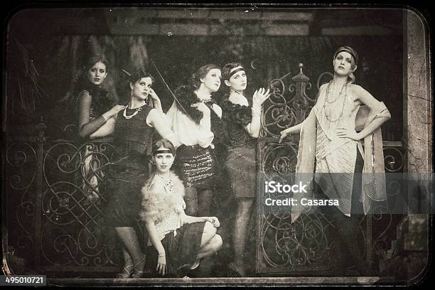 Vintage Women Stock Photo - Download Image Now - 1920-1929, Fashion, Retro Style