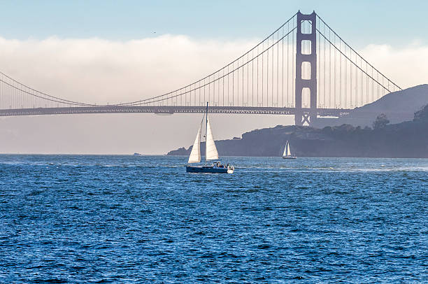 istock Golden Gate Bridge and Sailboat 495019318