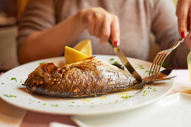 przygotowanie do spożycia moje lunch - fried seafood zdjęcia i obrazy z banku zdjęć