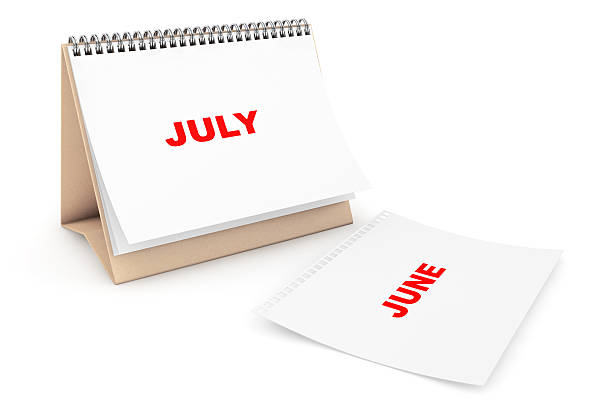istock Folding Calendar with July month page 495021104