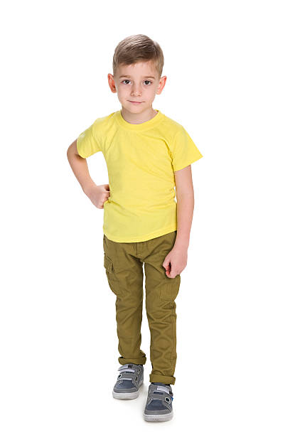 istock Cute little boy against the white 495034878