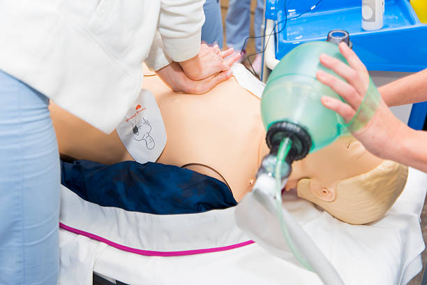 istock CPR seminar,mechanical ventilation and heart massage of dummy 495036290