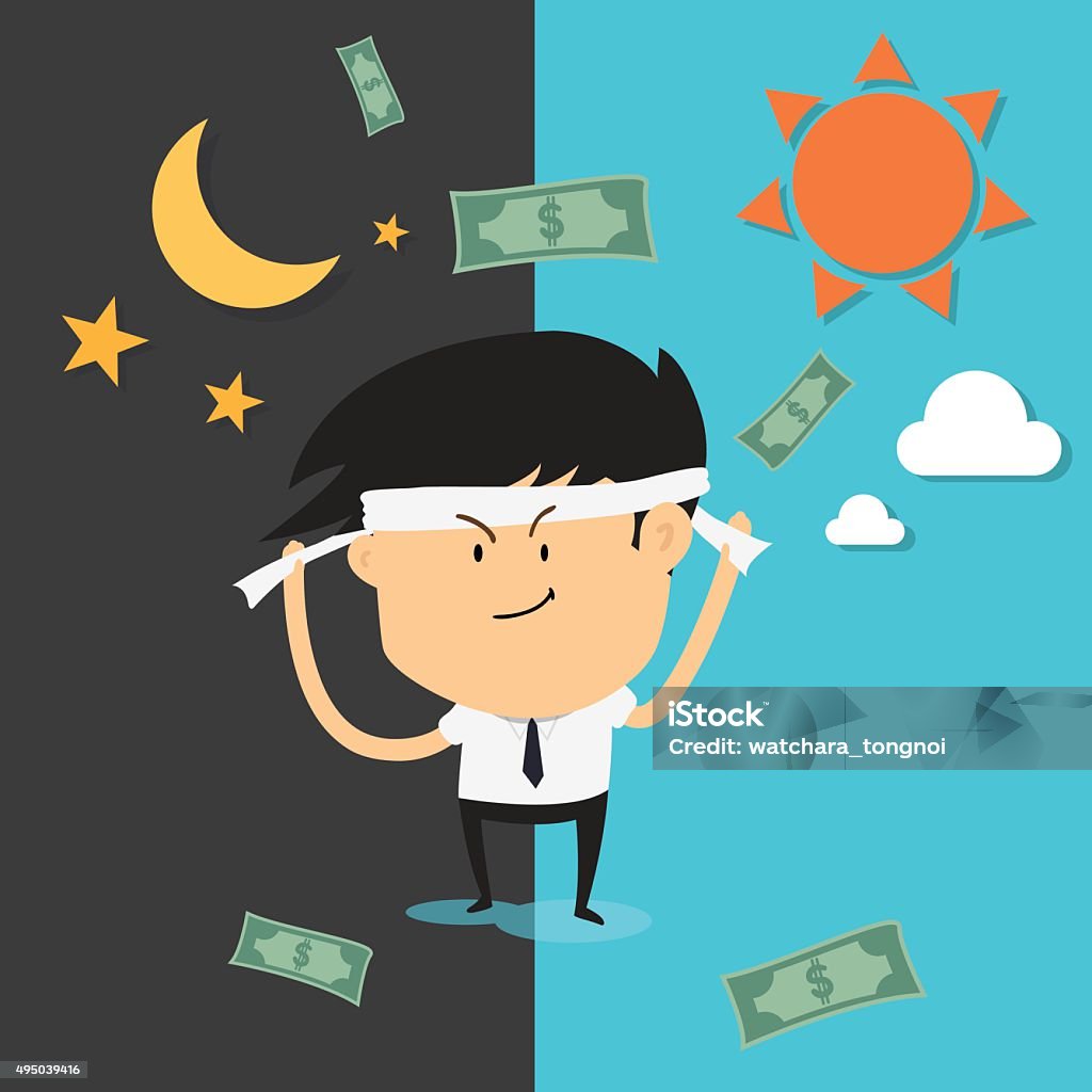 man work hard and money bonus bussiness man work hard and money bonus 2015 stock vector