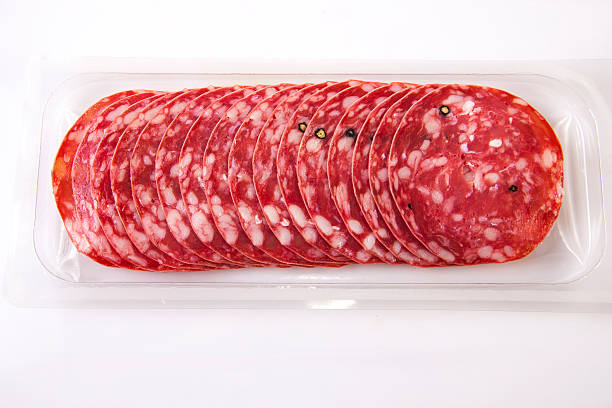 istock Summer sausage on the package 495039664
