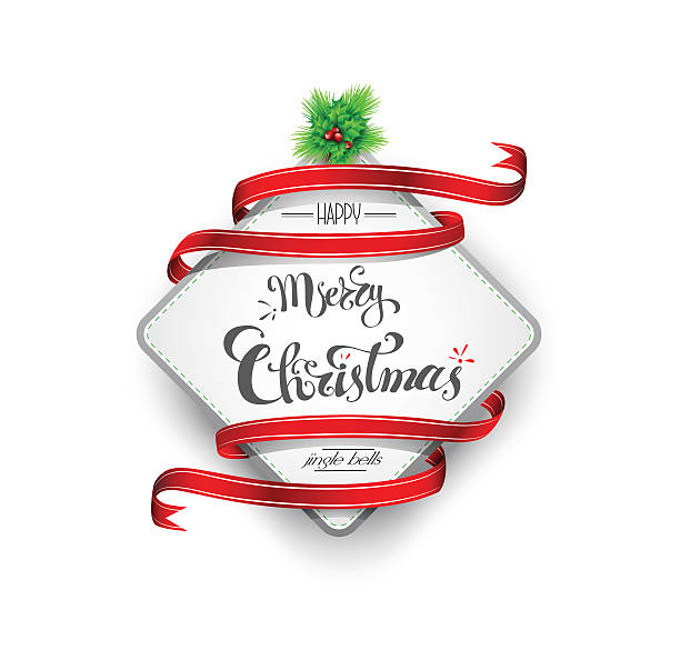 Merry Christmas banner vector art illustration