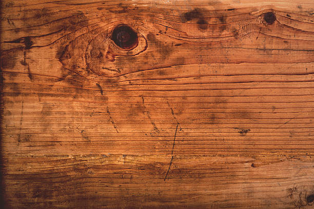 istock Retro toned rustic oak wood plank 495050034