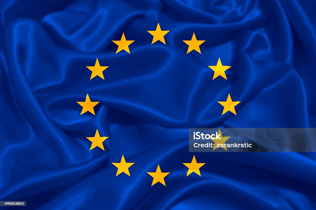 European Union EU Flag 2015 Stock Photo