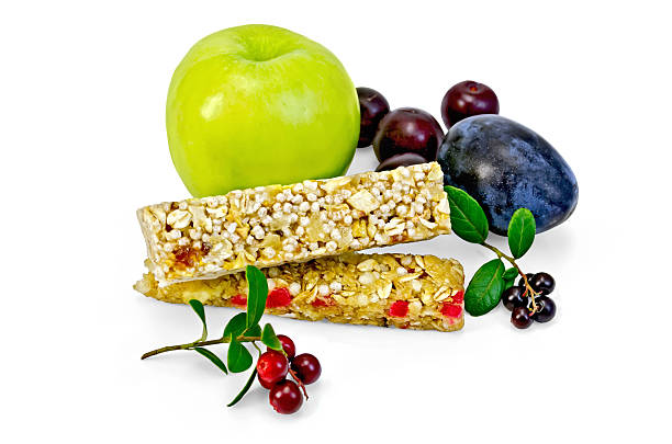 istock Granola bar with lingonberries and fruit 495054185