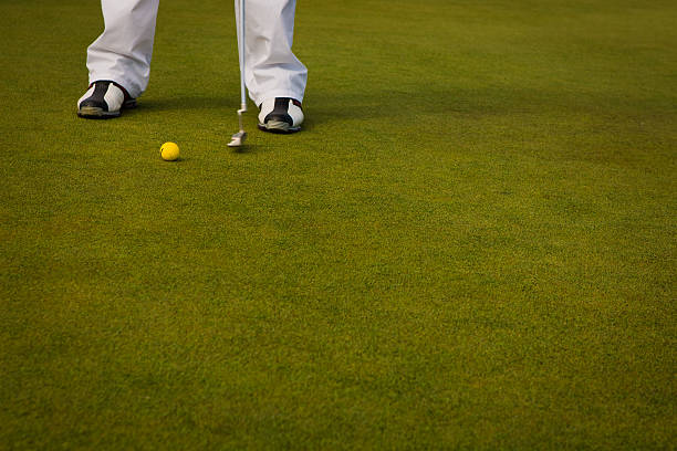 istock Playing golf. Golf club and ball. Preparing to shot 495056205