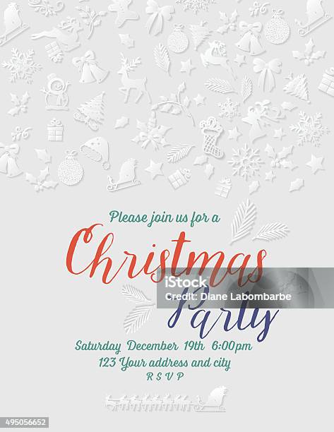 3 D Papel De Modelo De Convite Festa De Natal - Arte vetorial de stock e mais imagens de Natal - Natal, Papel, Festa do Escritório - iStock 3 D Papel De Modelo De Convite Festa De Natal - Arte vetorial de stock e mais imagens de Natal - Natal, Papel, Festa do Escritório - iStock