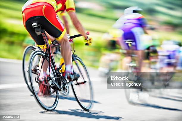 Cyclists Race Stock Photo - Download Image Now - Activity, Adult, Adventure