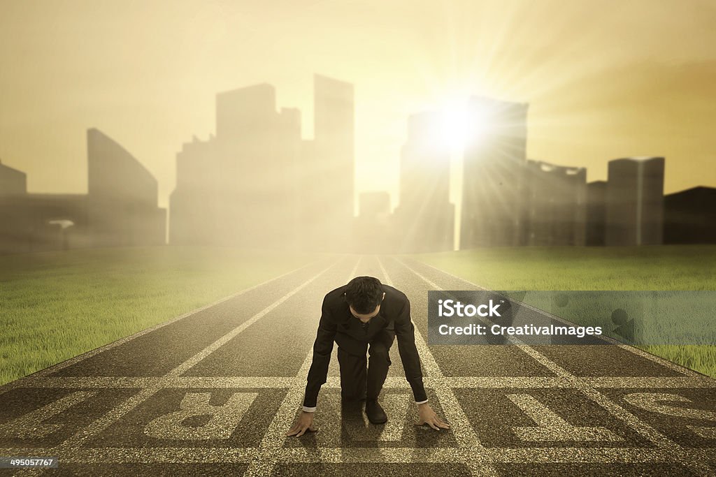 Geschäftsmann bereit zu kämpfen - Lizenzfrei Athlet Stock-Foto