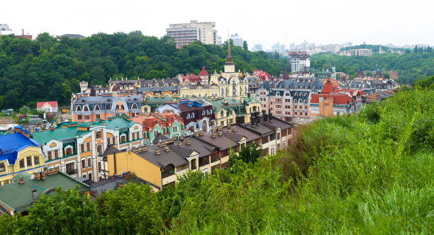 istock Panorama of vozdvizhenka district in Kyiv 495059489