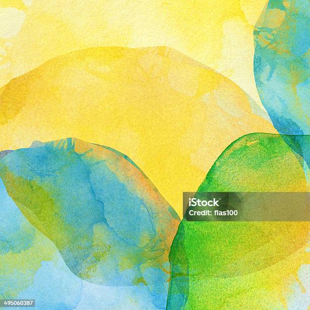 Abstract Colorful Watercolor Background Stock Photo - Download Image Now - Abstract, Backgrounds, Blue