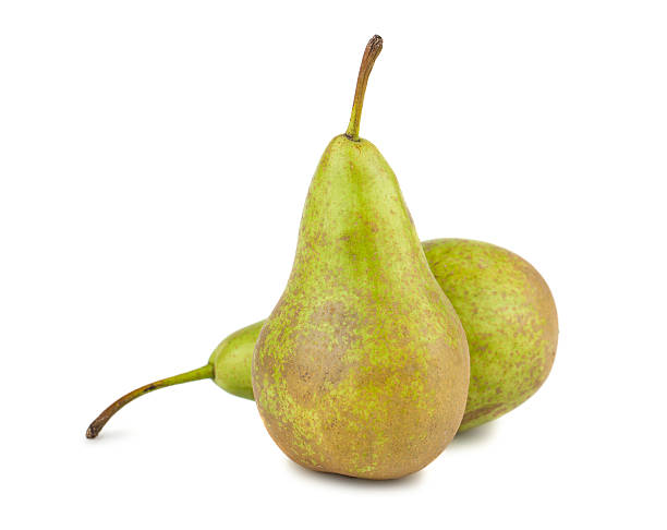istock Pair of green ripe pears 495063830