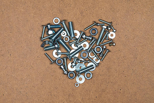 istock Heart from bolts and nuts 495066760