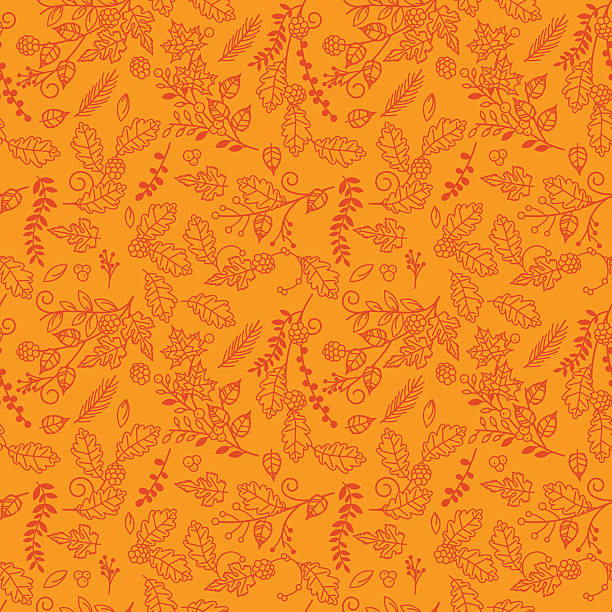 Fall, Autumn or Thanksgiving Vector Flower Pattern Fall, Autumn or Thanksgiving Vector Flower Pattern - Seamless and Tileable.  thanksgiving background stock illustrations