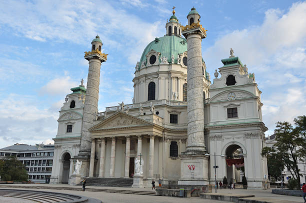 istock famous Saint Charles's Church (Wiener Karlskirche) at Karlsplatz 495070574