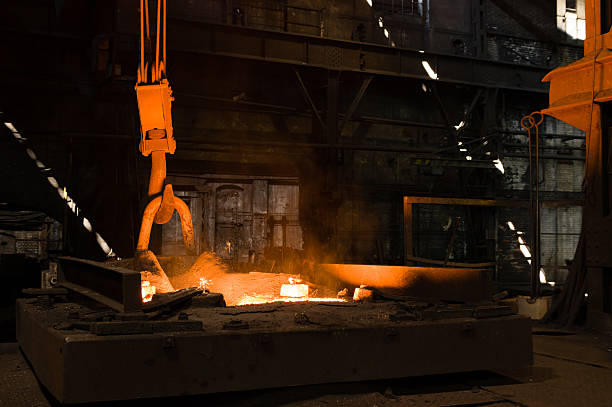 istock Furnace with Hot Liquid Metal 495071218