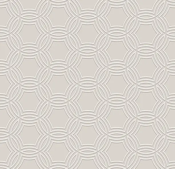 Vector illustration of Embossed Seamless Pattern