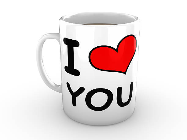 istock I love You - Red Heart on a White Mug 495078726