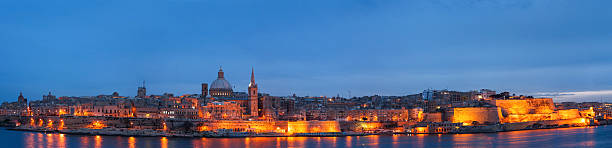istock Valletta seafront skyline view as seen from Sliema, Malta. 495082384