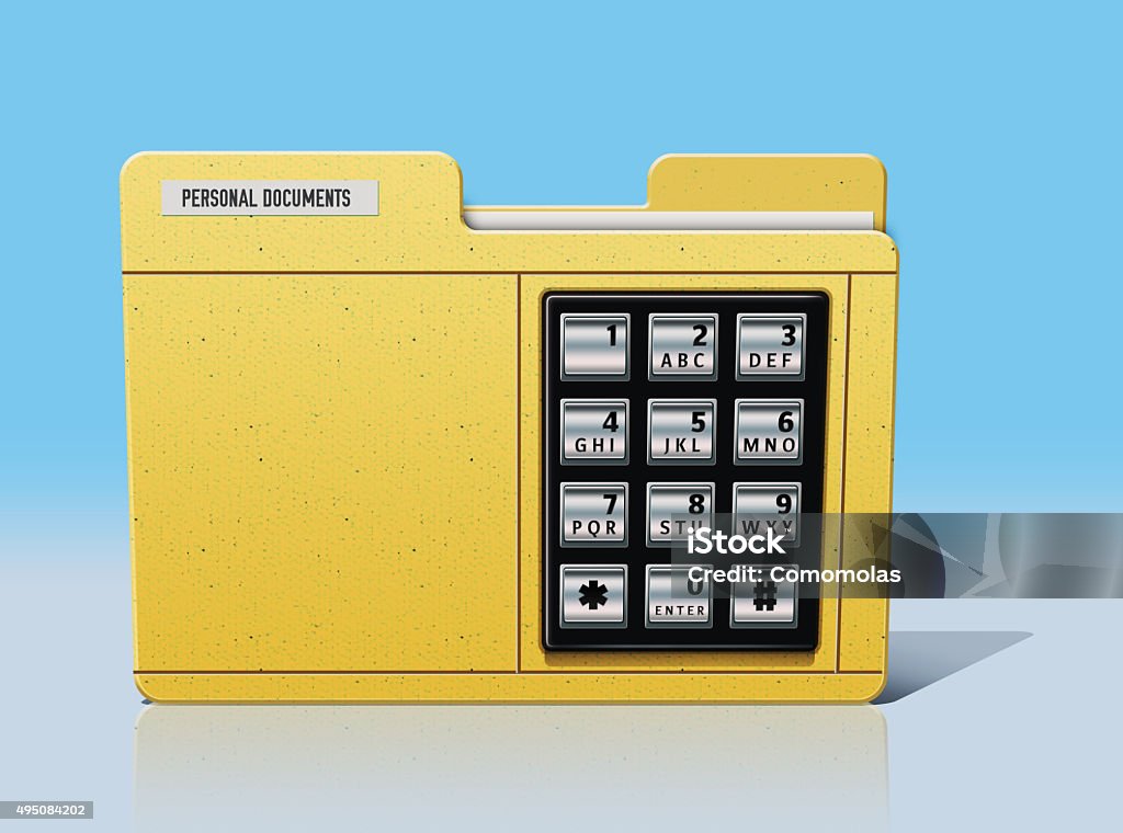 Document Security Code Digital Security Of A Important Documents With Code Stock Photo ...