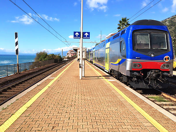 istock Train station of Genoa Nervi. 495093972