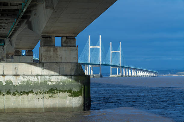 istock Second Severn Crossing, bridge over Bristol Channel between Engl 495098220