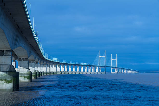 istock Second Severn Crossing, bridge over Bristol Channel between Engl 495098264