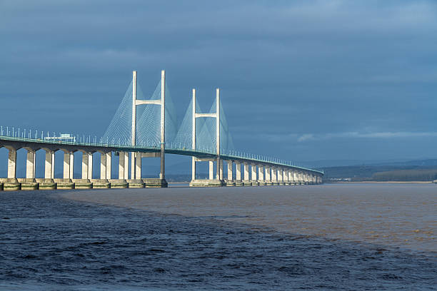 istock Second Severn Crossing, bridge over Bristol Channel between Engl 495098292