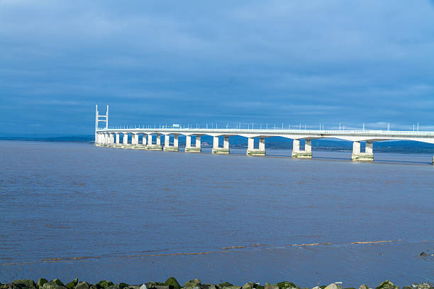 istock Second Severn Crossing, bridge over Bristol Channel between Engl 495098408