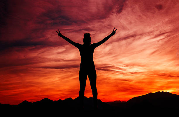 istock Successful woman and a mountain range. 495098792