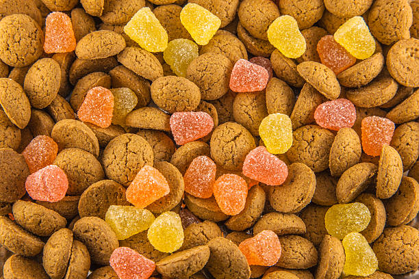 istock Pepernoten yellow and red candy 495110940