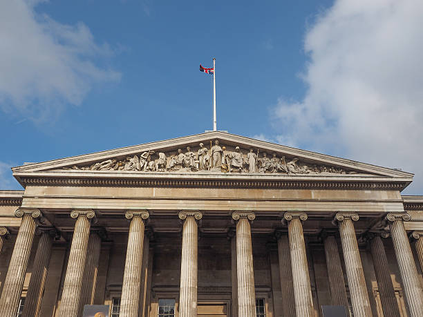 London, UK - September 28, 2015: The British Museum is the largest museum of antiquities in the world and also the most visited by tourists