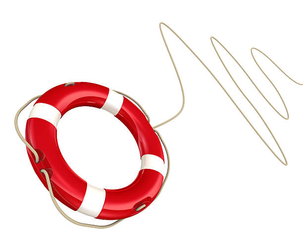 istock Lifebuoy with rope 495111724