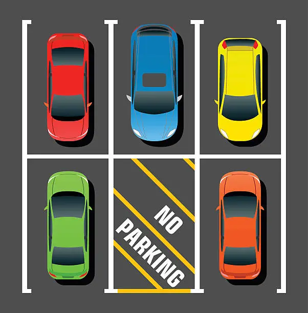 Vector illustration of Private Parking