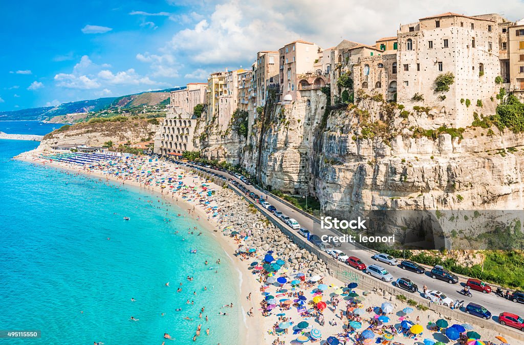 Tropea vista panoramica, Calabria, Italia. - Foto stock royalty-free di Tropea
