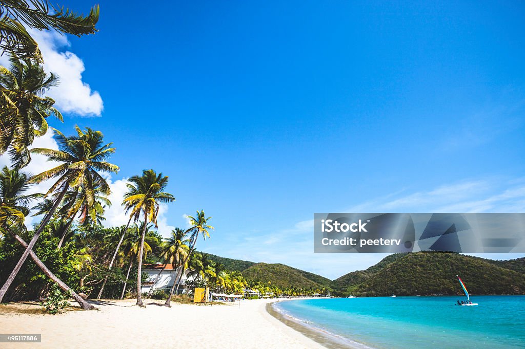 Caribbean beach. Carlisle Bay, Antigua & Barbuda. Antigua - Leeward Islands Stock Photo