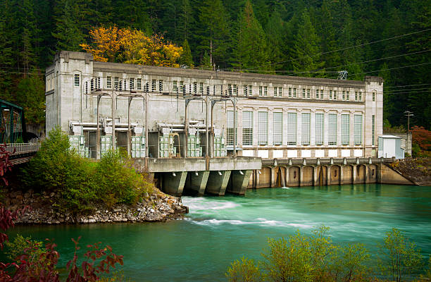 Hydroelectric Generator stock photo