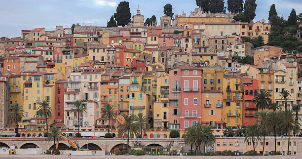 istock Menton. Panoramic view of Old Town 495118800