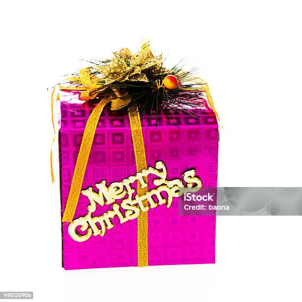Christmas Gift Box Stock Photo - Download Image Now - 2015, Award Ribbon, Box - Container