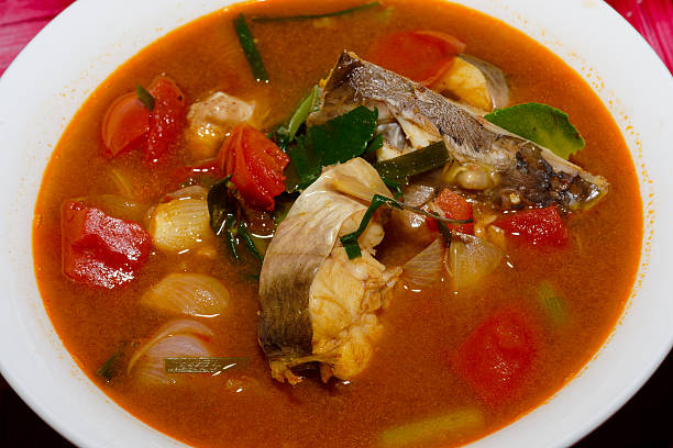 istock Bowl of Tom Yum catfish soup 495123608