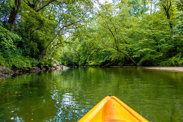 istock view from kayak towards mountain river rushing waters 495124368