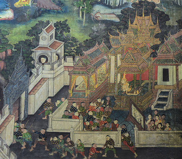 istock Thai mural painting art 495142706