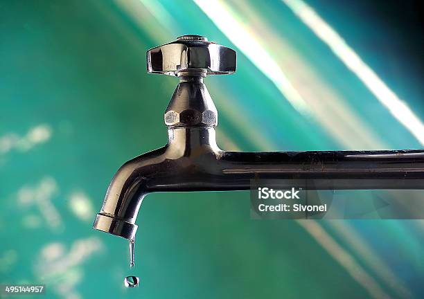 Waste Of Water Resources Stock Photo - Download Image Now - Water, Air Valve, Backgrounds