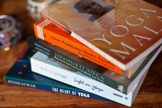 Yoga Books stock photo