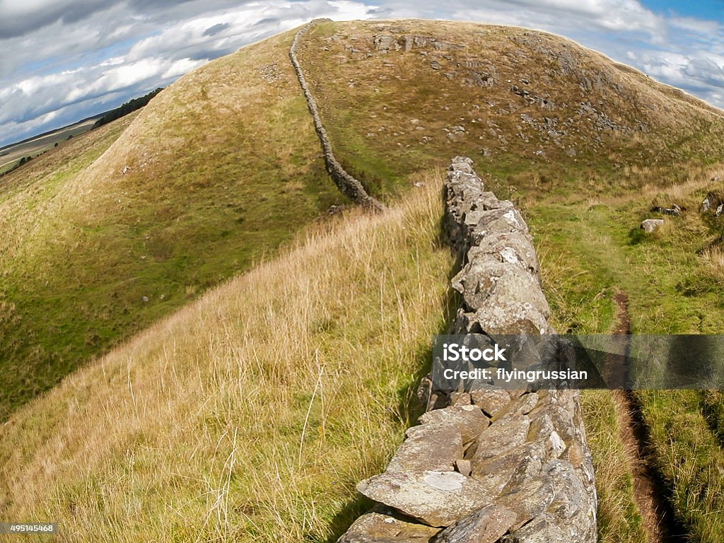 Hadrian's wall in Nordengland, Großbritannien - Lizenzfrei 2015 Stock-Foto