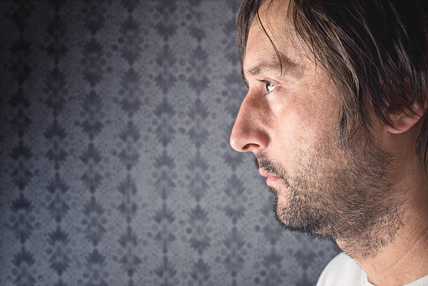 istock Unshaven man profile portrait 495145649