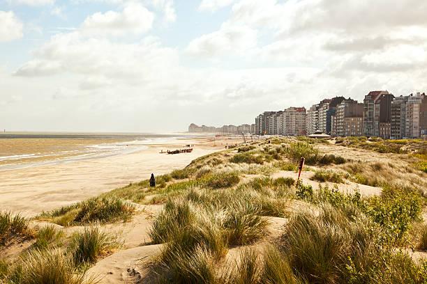 istock Waterfront, dunes and beach near Zeebrugge 495147493